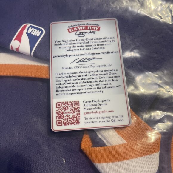 DeAndre Ayton Signed Phoenix Suns NBA Jersey JSA Certified - Picture 6 of 7